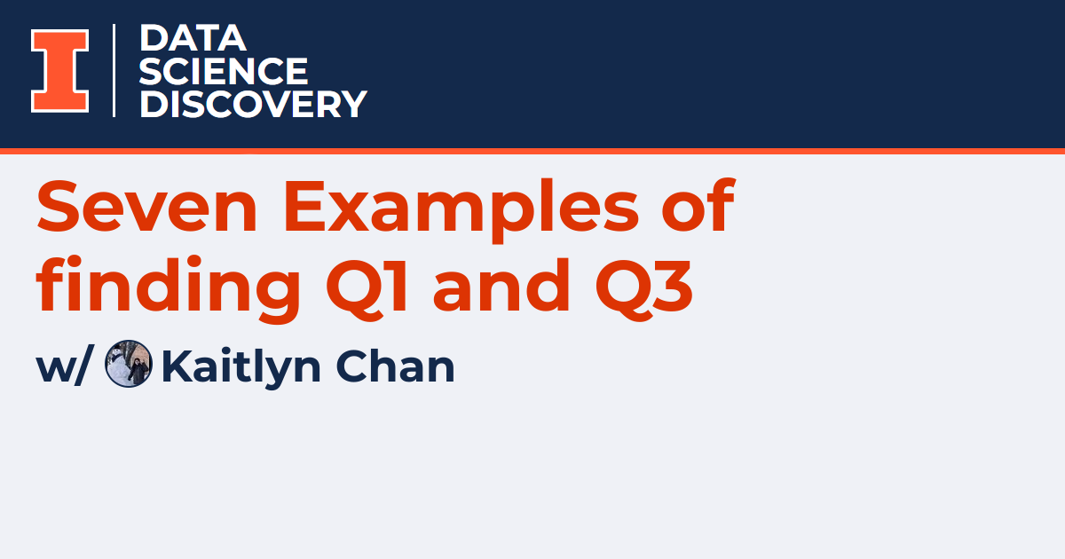 How To Find Q1 And Q3 Examples