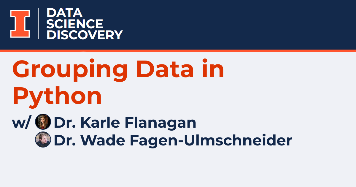 Grouping data in python data science discovery